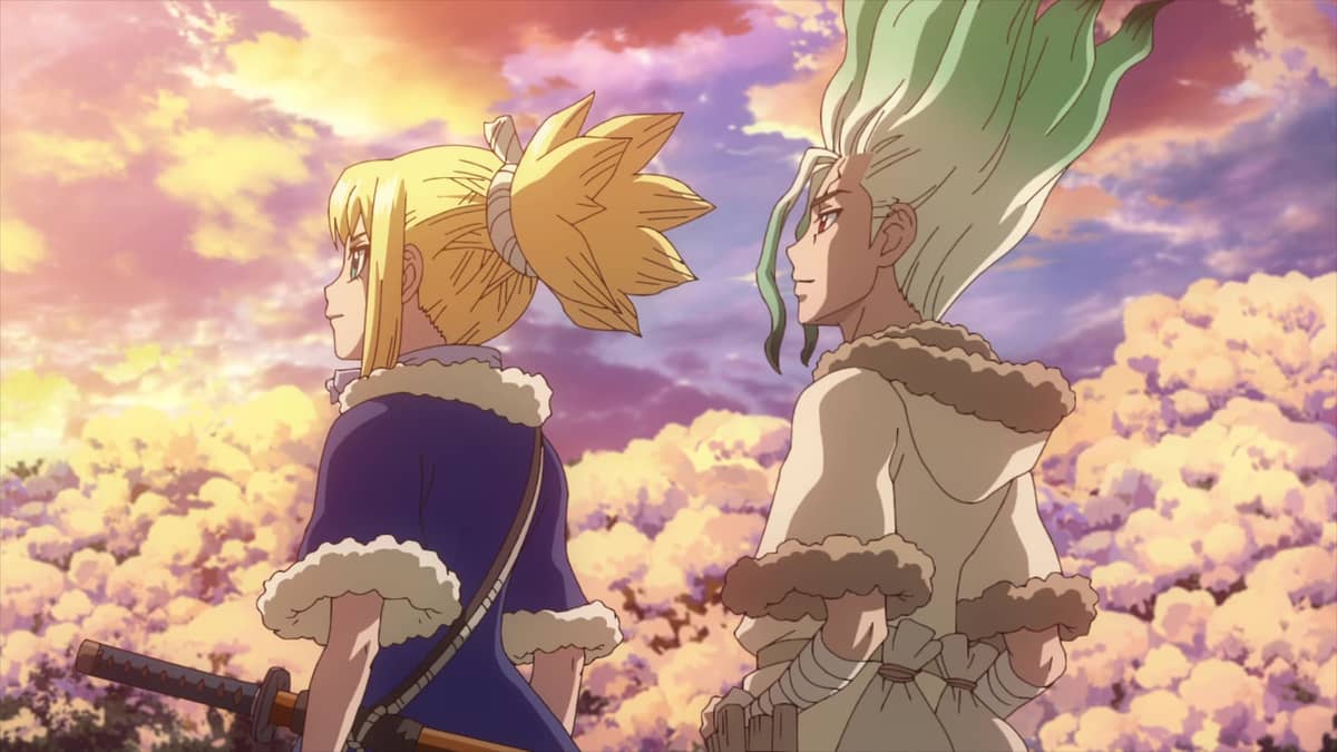 Dr. STONE (English Dub) Voices Over Infinite Distance - Watch on - Where To Watch Dr Stone English Dub