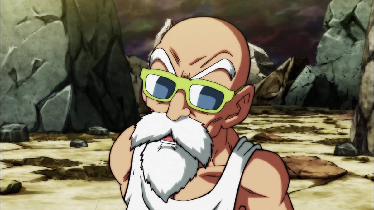 ¡Un combate duro! ¡El Maestro Roshi arde!