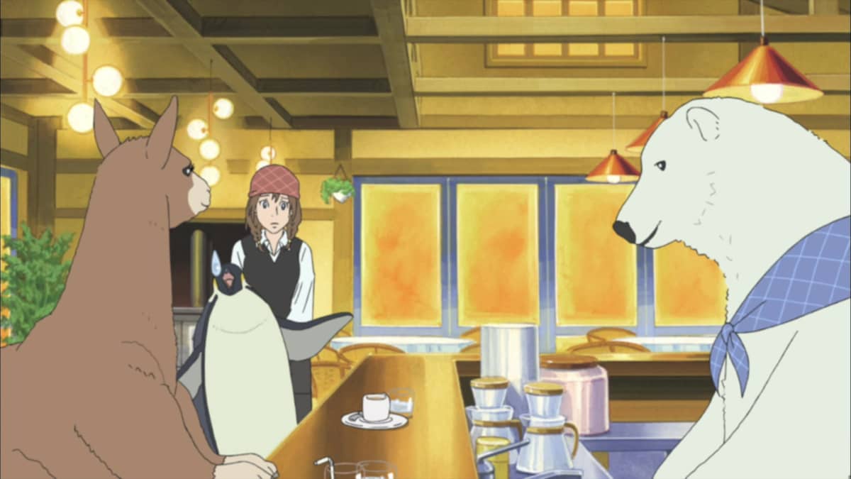 Polar Bear Cafe The Everyday Zoo! / The Zoo in the Rain. - смотреть на  Crunchyroll