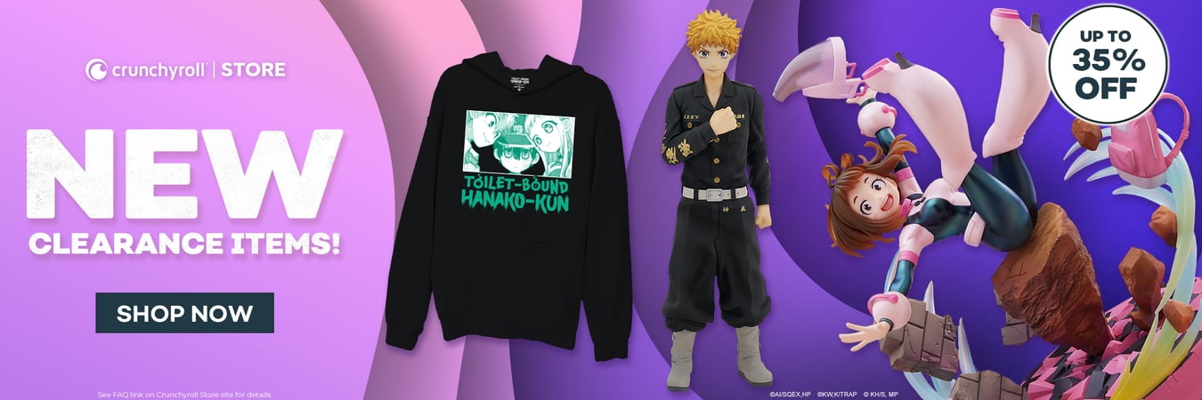 Shop new clearance items in the Crunchyroll Store!