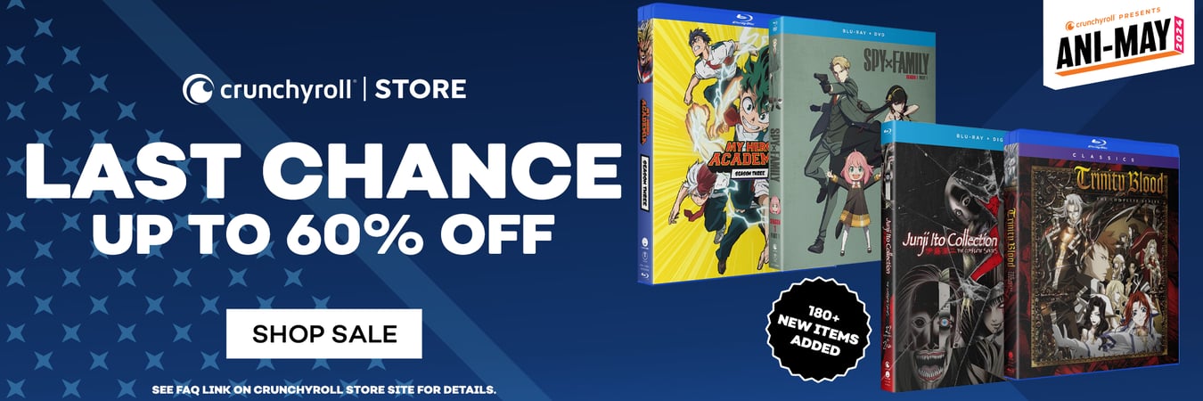 Shop last chance deals in the Crunchyroll Store!