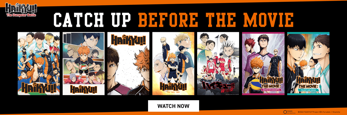 Catch up on Haikyu!! before the new movie comes to theaters!