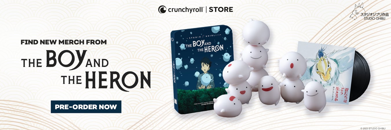 Pre-order merch from The Boy and the Heron in the Crunchyroll Store!