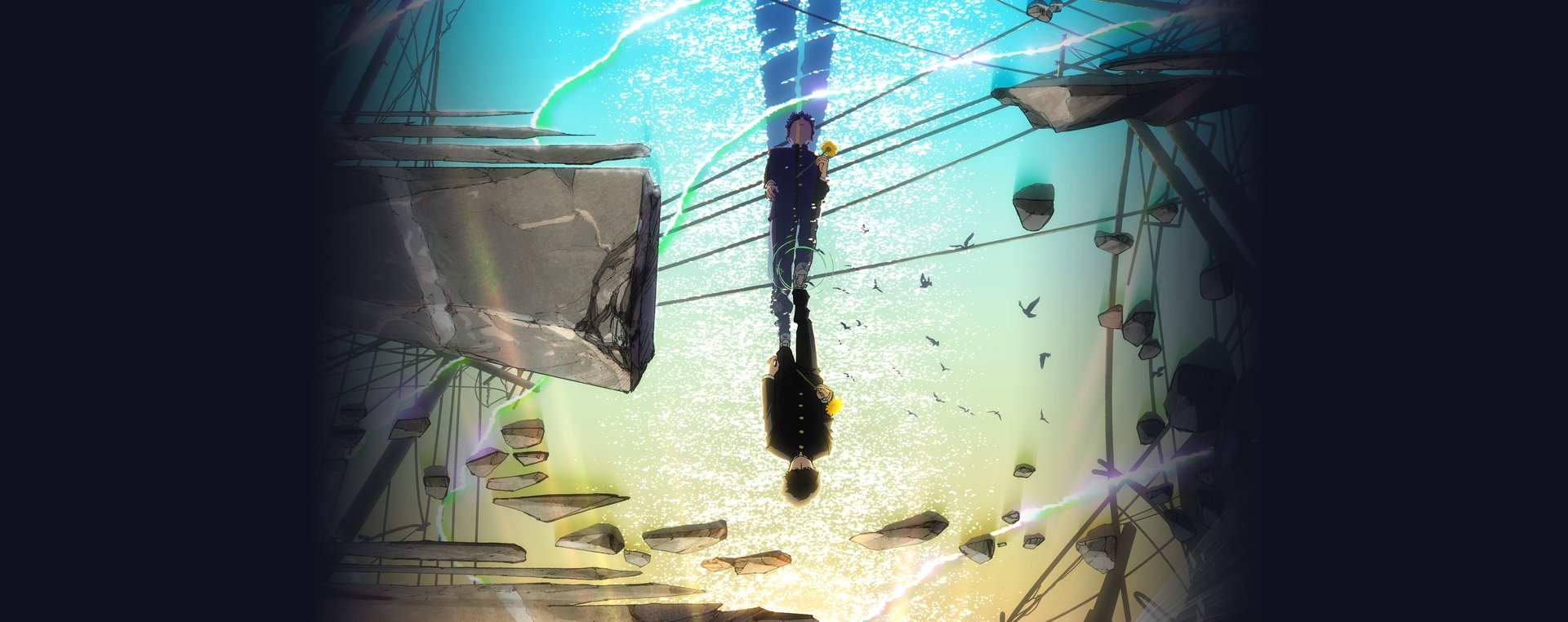 Official Crunchyroll key art for Mob Psycho 100