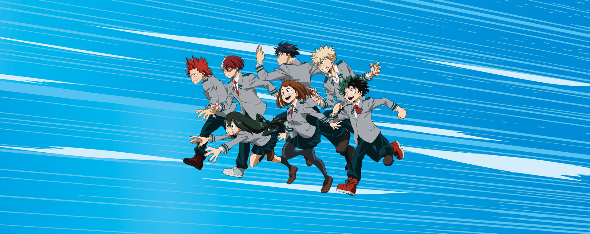 Official My Hero Academia key art from Crunchyroll