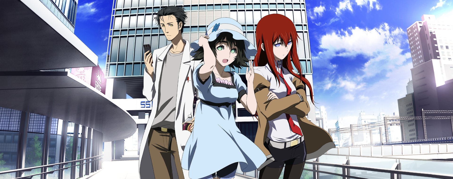 Official Crunchyroll key art for Steins;Gate