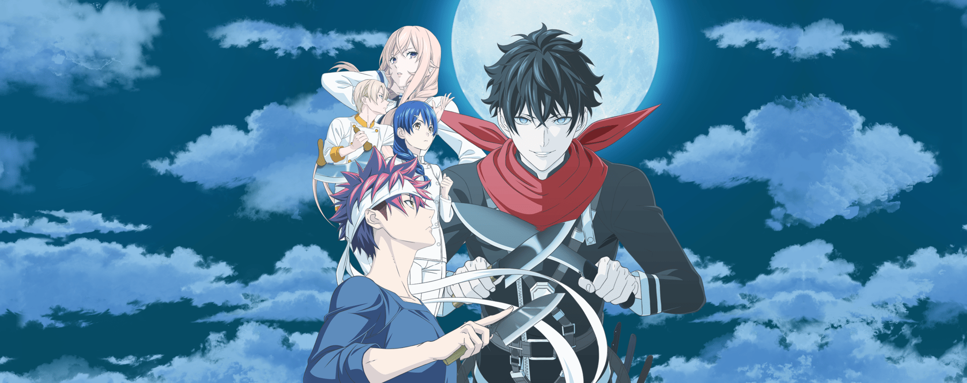 Official Crunchyroll key art for Food Wars!