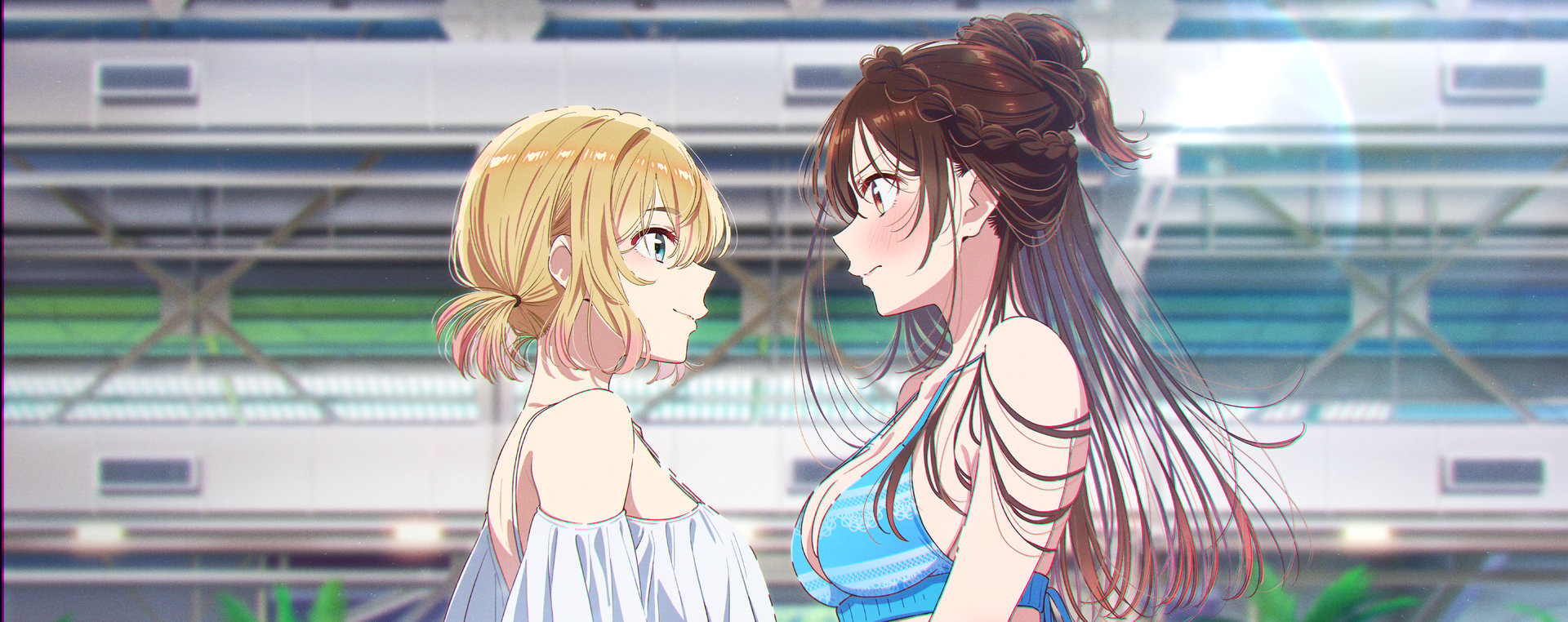 Official Crunchyroll key art for Rent-a-Girlfriend
