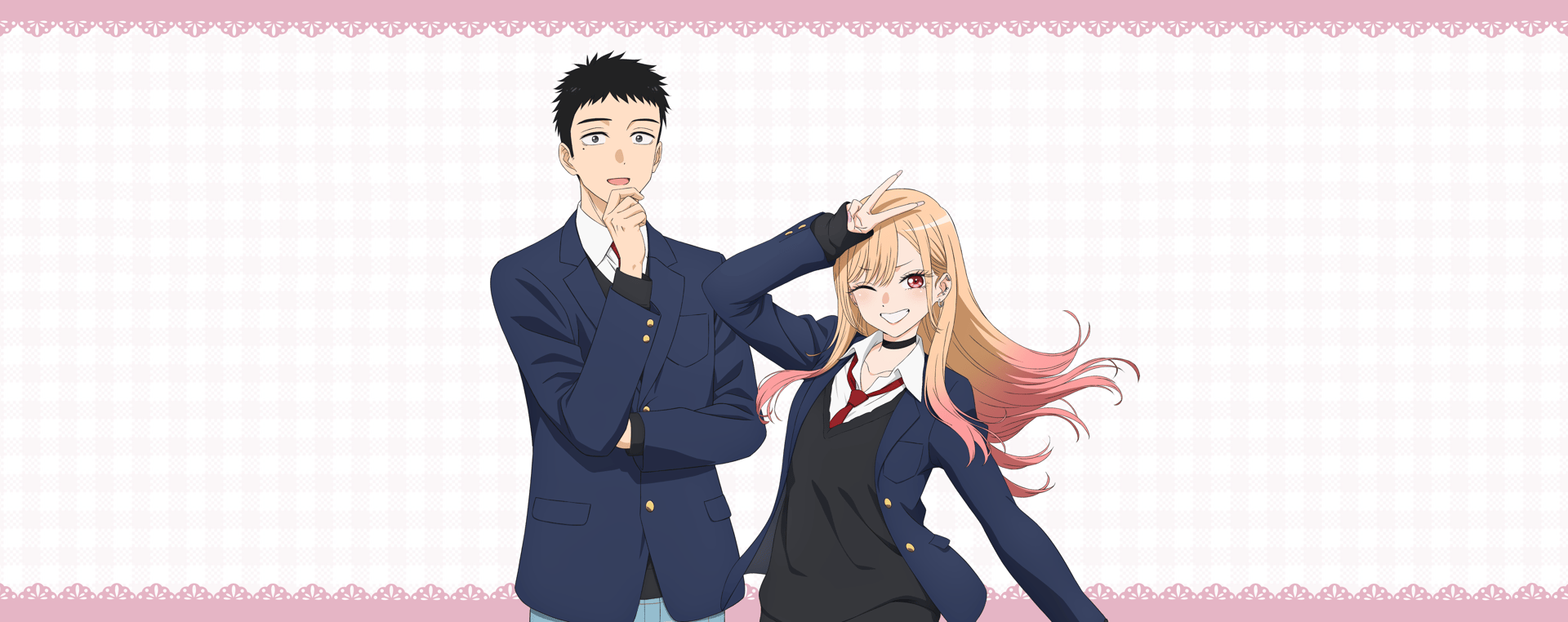 Official My Dress-Up Darling key art from Crunchyroll