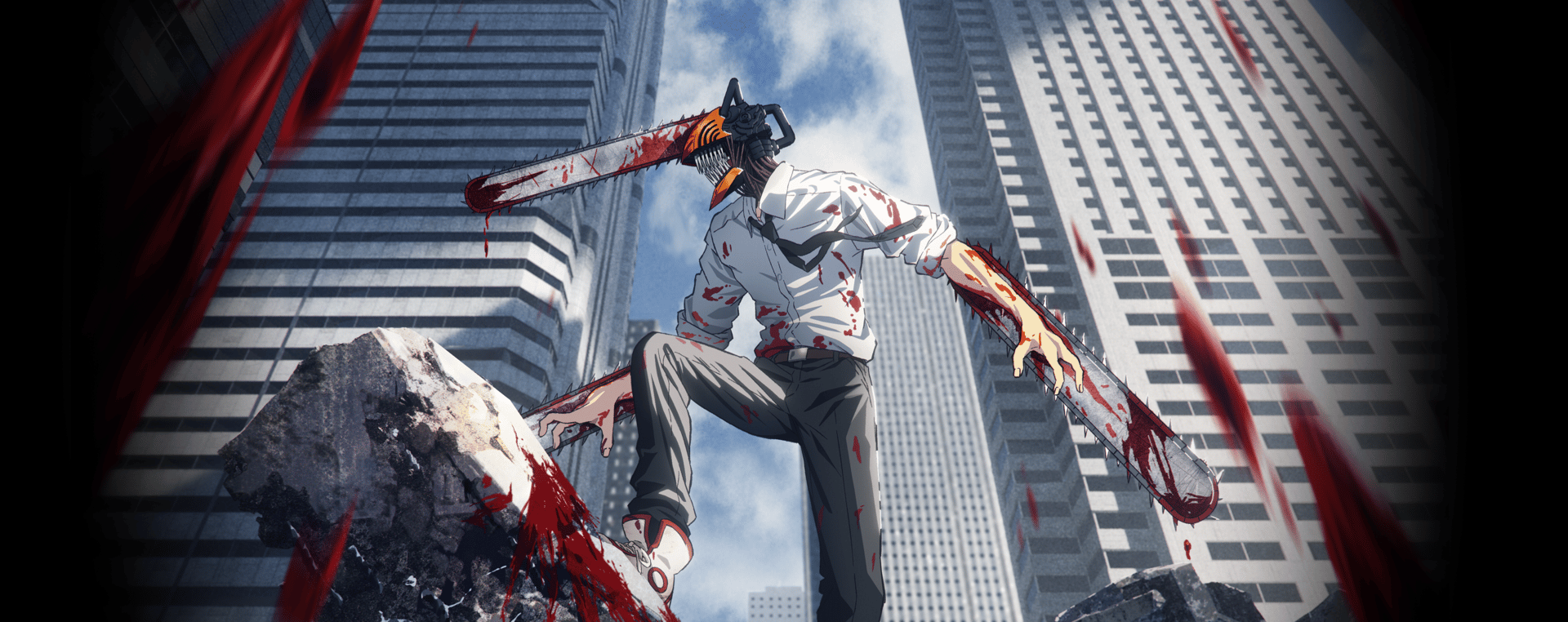 Official Crunchyroll key art for Chainsaw Man