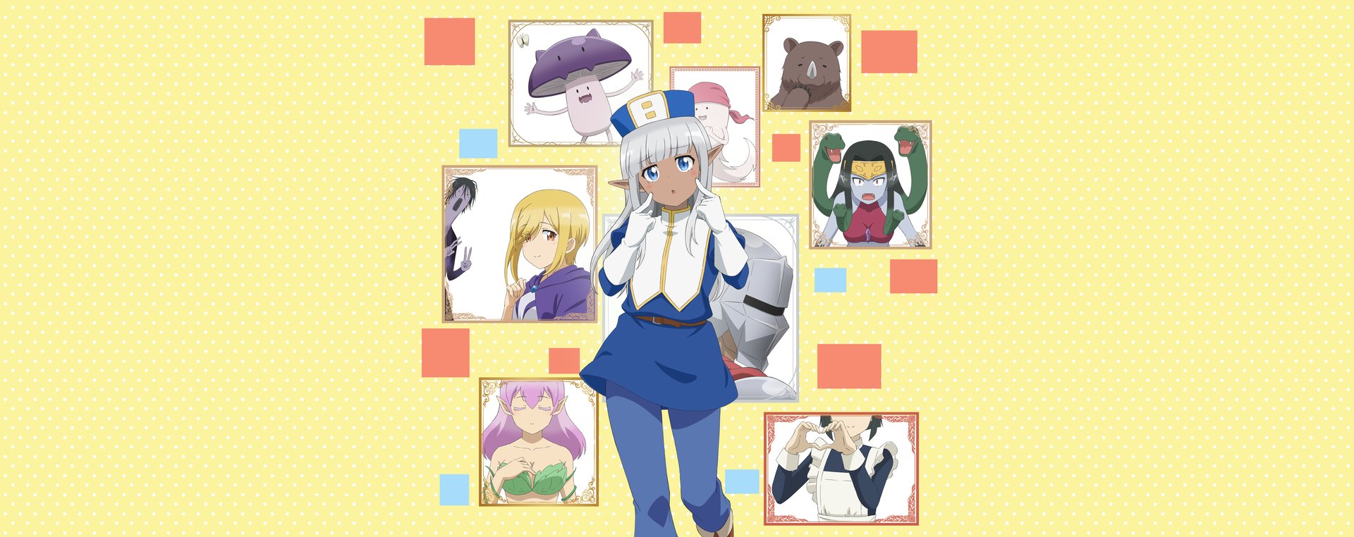 Official Crunchyroll key art for Don't Hurt Me, My Healer!