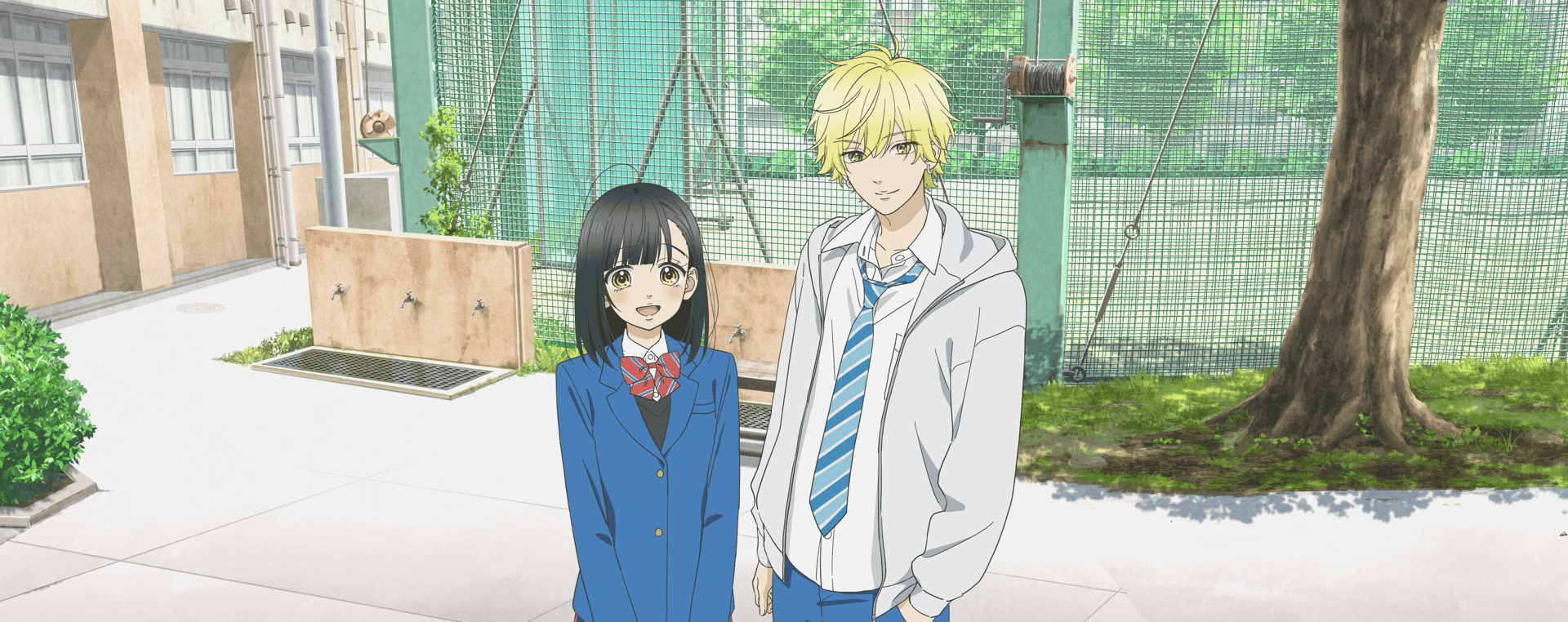 Official Crunchyroll key art for Honey Lemon Soda