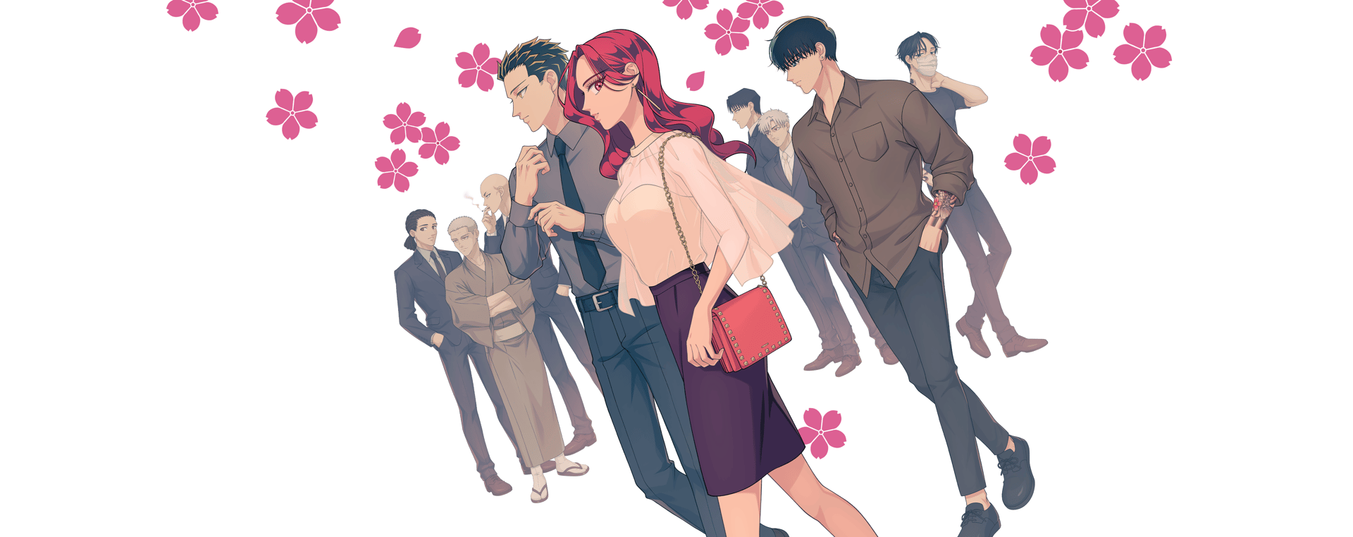 Official Crunchyroll key art for Yakuza Fiancé: Raise wa Tanin ga Ii