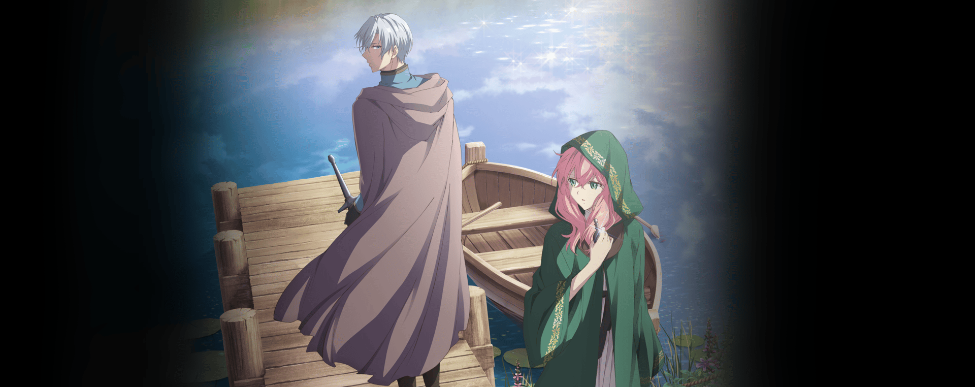 Official Crunchyroll key art for Hello, I am a Witch and my Crush Wants me to Make a Love Potion!