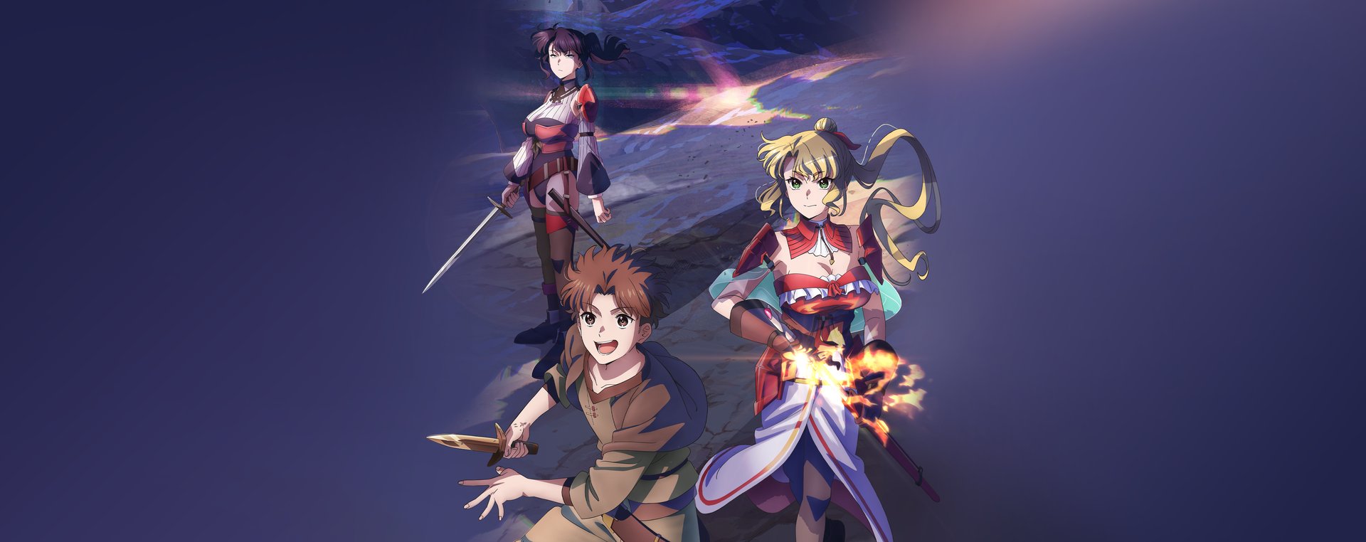 Official key art for The Laid-Off Cheat-Granting Mage Enjoys a Second Lease on Life from Crunchyroll